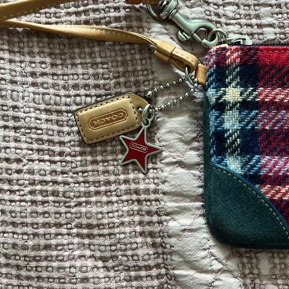 Coach plaid wristlet - Picture 2 of 5